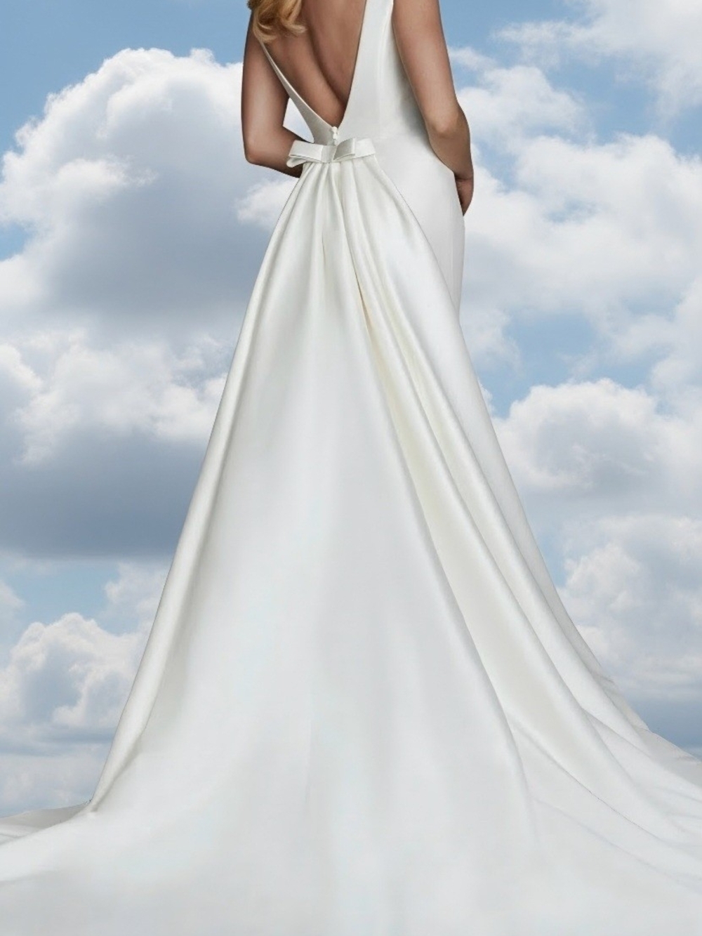 Justin Alexander Charlie Wedding Dress Size 14 With Detachable Train - Picture 5 of 12